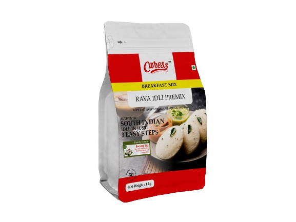 Caress Foods Instant Idli Premix | Powder form | Healthy & Tasty| Pack of 1 kg |