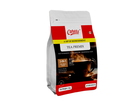 Caress Foods Instant Tea Premix Cardamom flavor| Powder form | Healthy & Refreshing | Pack of 1kg |